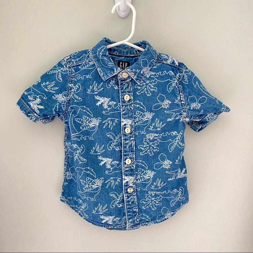 Gap toddler boy denim button up size 2T